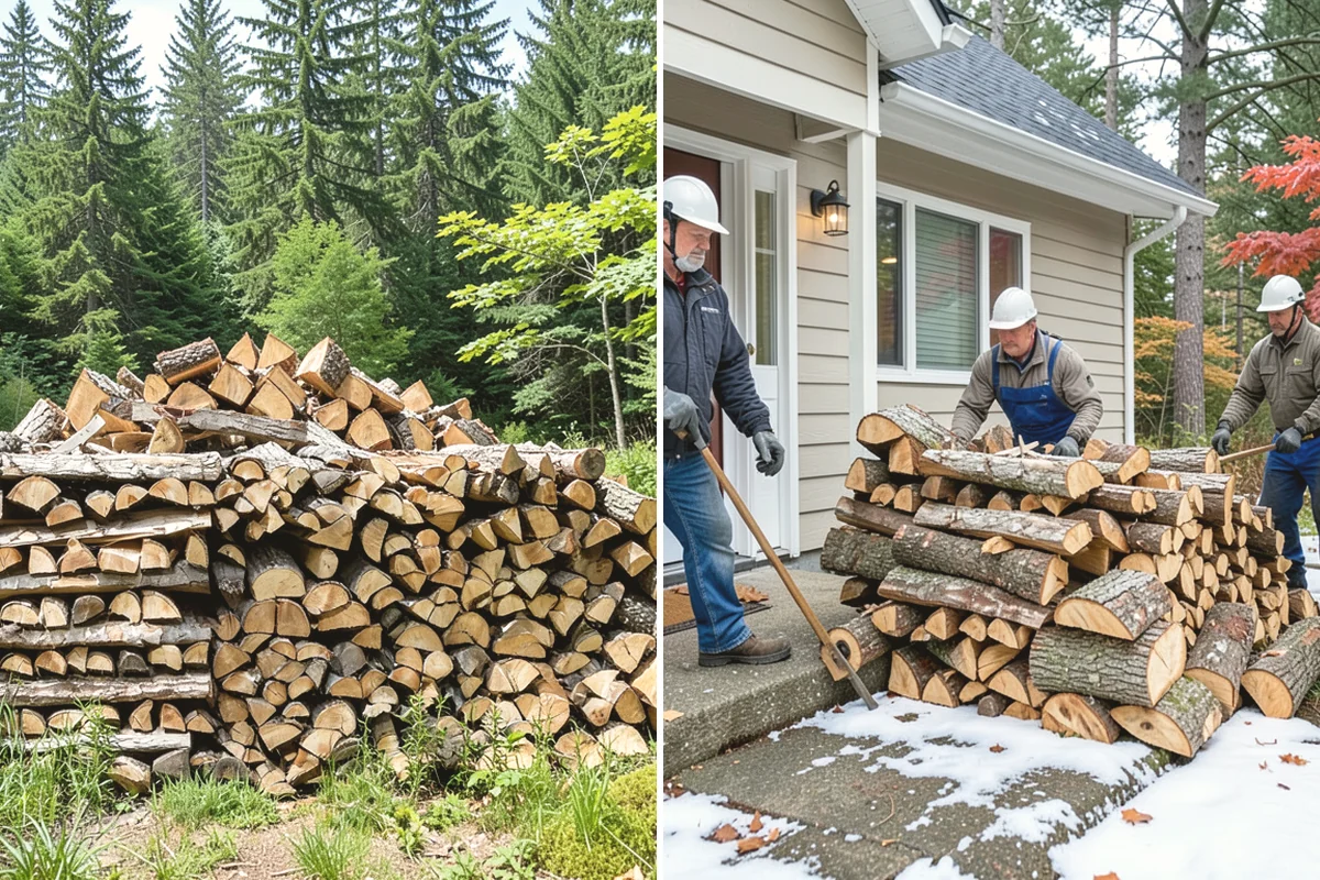 Firewood Debris Cleanup in Burlington, Skagit County, WA - Walk the site and identify the material to remove