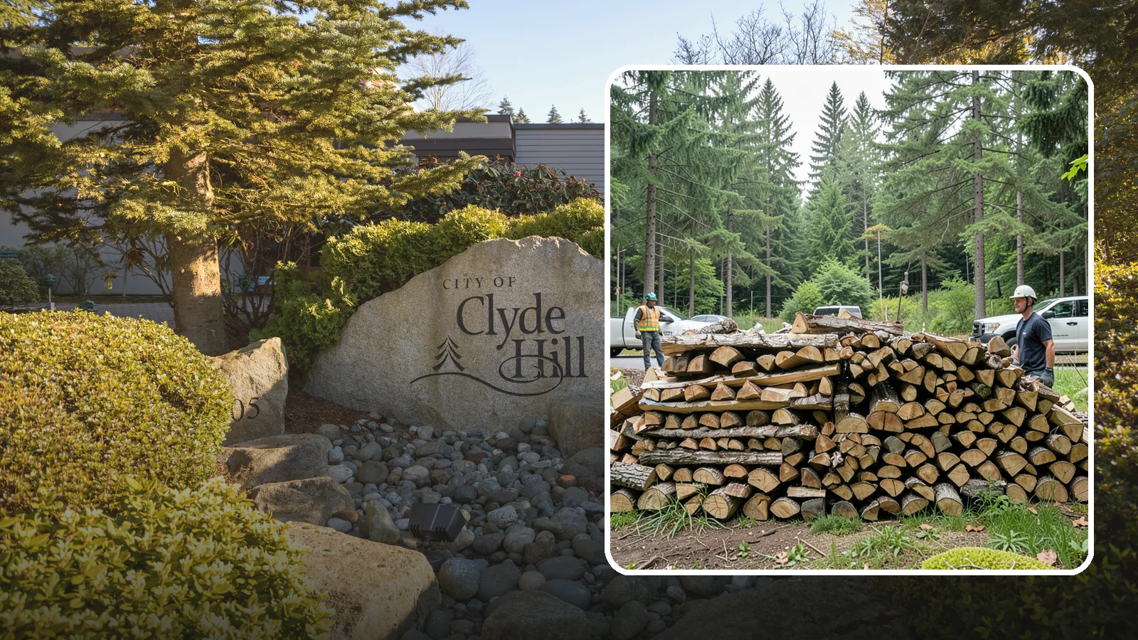 Firewood Debris Cleanup in Clyde Hill, King County, WA - We clear the scattered scraps, splinters, and leftover mess that pile up around a busy Pacific Northwest wood pile.