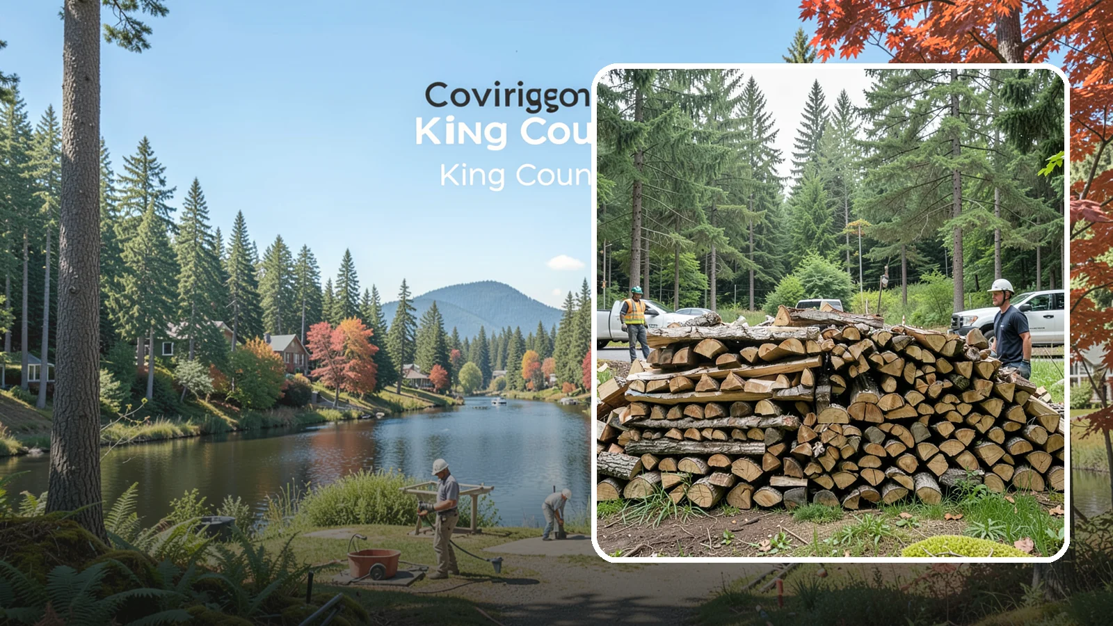 Firewood Debris Cleanup in Covington, King County, WA - We clear the scattered scraps, splinters, and leftover mess that pile up around a busy Pacific Northwest wood pile.