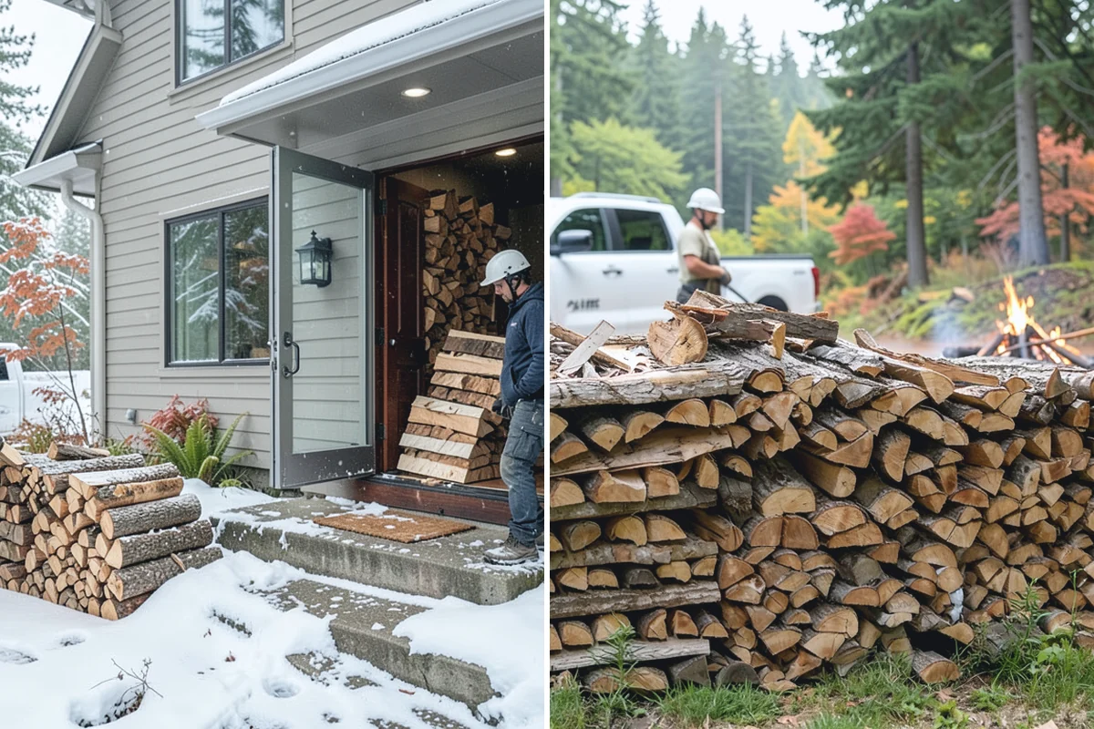 Firewood Debris Cleanup in Des Moines, King County, WA - Walk the site and identify the material to remove