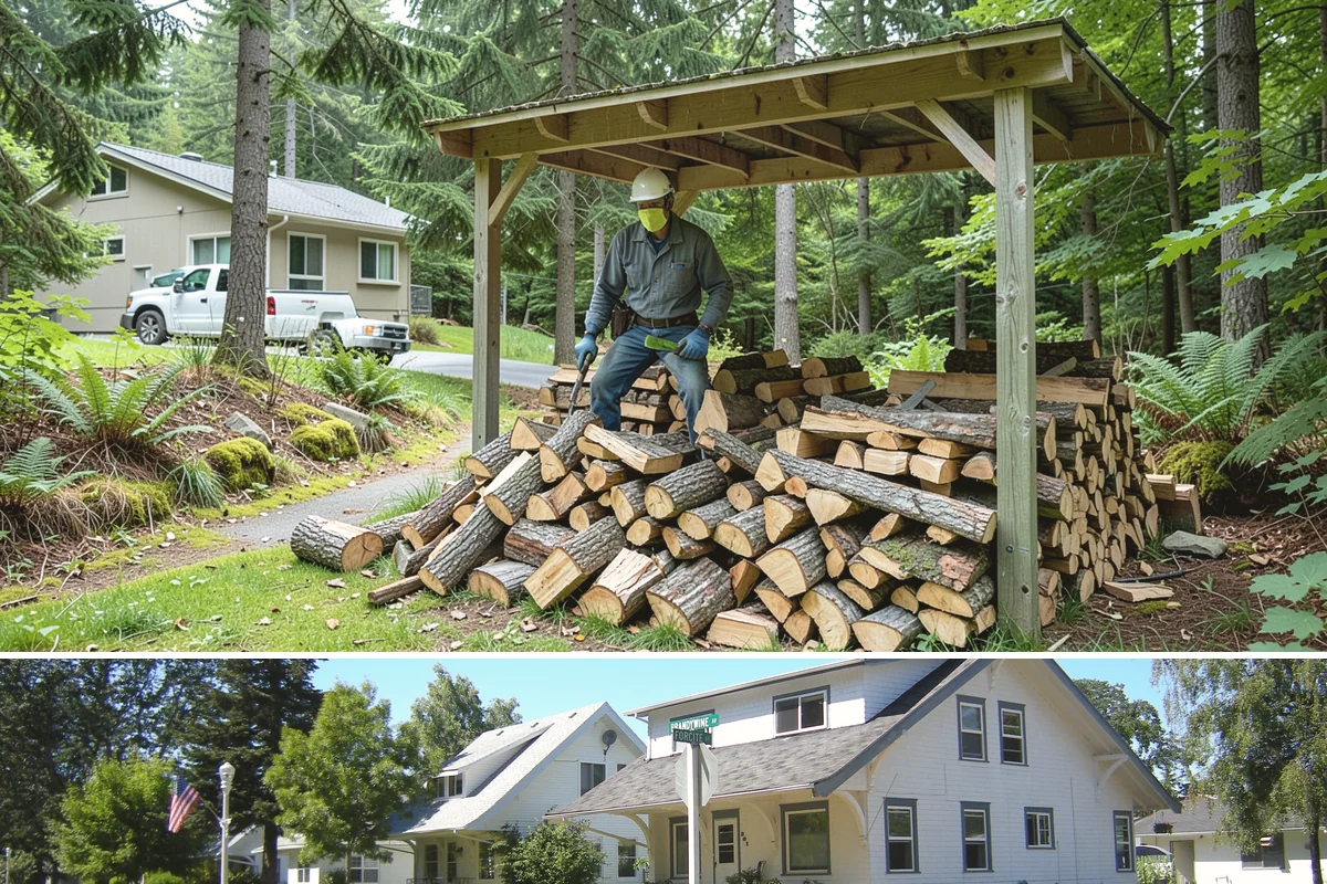 Firewood Debris Cleanup in DuPont, Pierce County, WA - Late winter and early spring are ideal, once the heavy burning season winds down and the accumulated mess is at its peak.