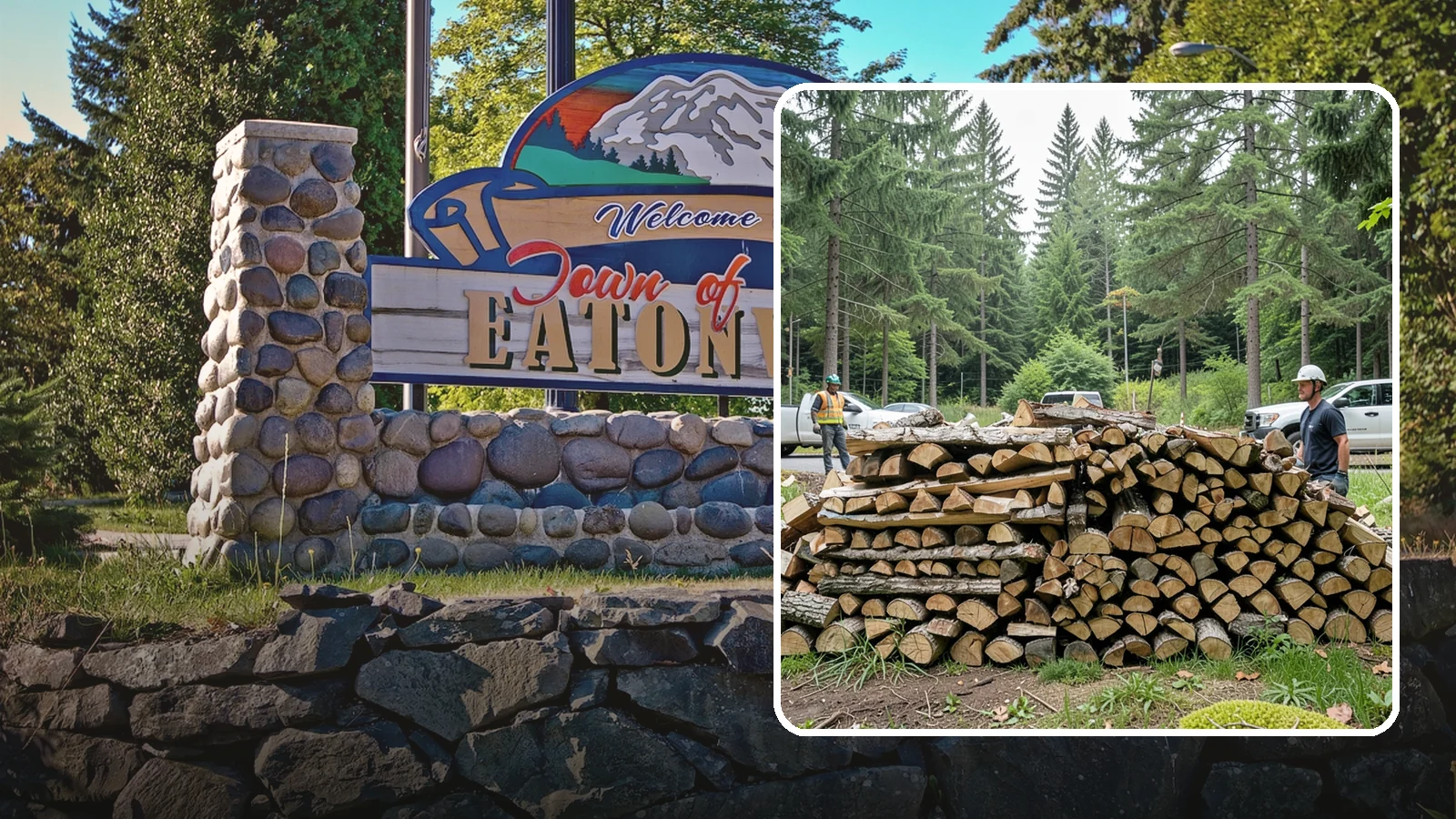 Firewood Debris Cleanup in Eatonville, Pierce County, WA - We clear the scattered scraps, splinters, and leftover mess that pile up around a busy Pacific Northwest wood pile.