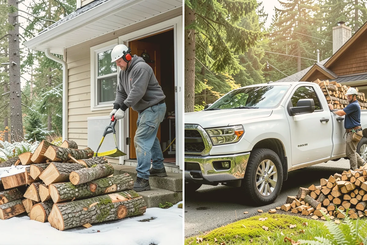 Firewood Debris Cleanup in Eatonville, Pierce County, WA - Walk the site and identify the material to remove