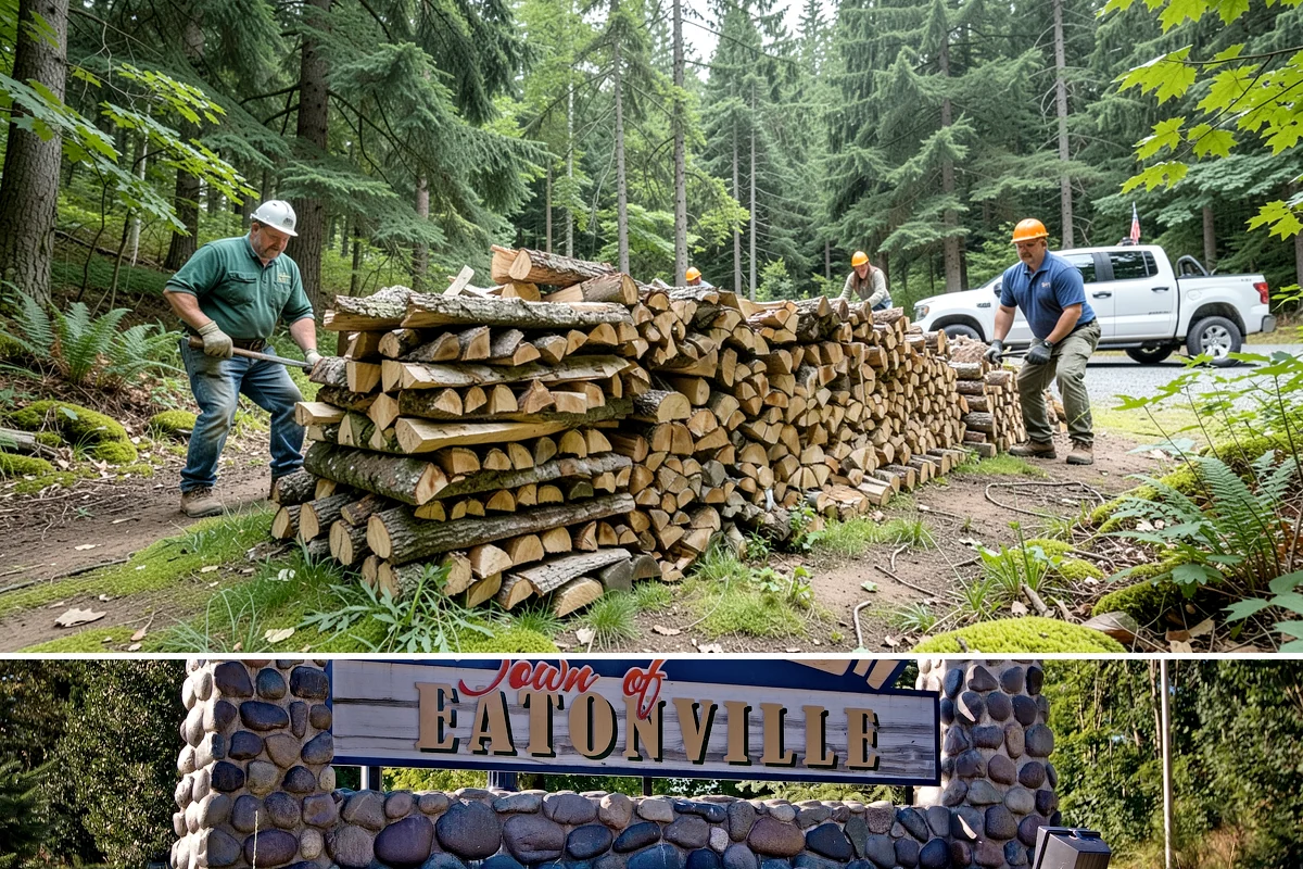 Firewood Debris Cleanup in Eatonville, Pierce County, WA - Late winter and early spring are ideal, once the heavy burning season winds down and the accumulated mess is at its peak.