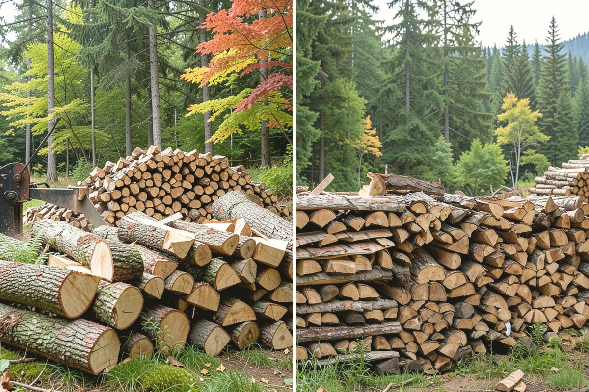 Firewood Debris Cleanup in Edgewood, Pierce County, WA - Walk the site and identify the material to remove