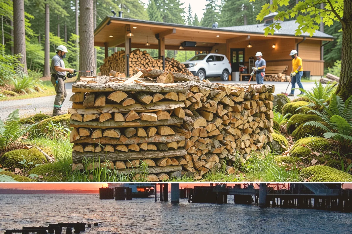 Firewood Debris Cleanup in Edmonds, Snohomish County, WA - Late winter and early spring are ideal, once the heavy burning season winds down and the accumulated mess is at its peak.