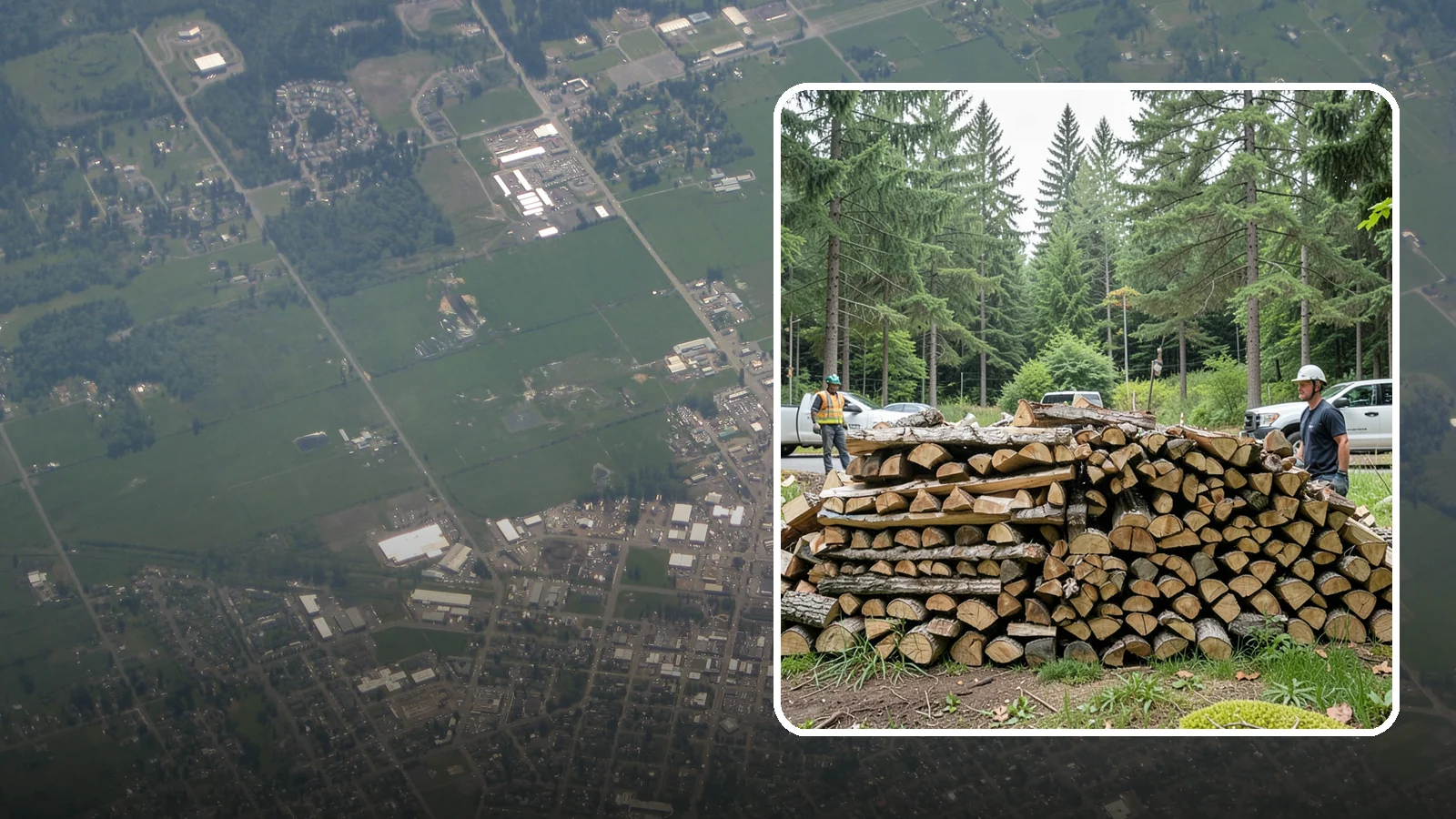 Firewood Debris Cleanup in Enumclaw, King County, WA - We clear the scattered scraps, splinters, and leftover mess that pile up around a busy Pacific Northwest wood pile.