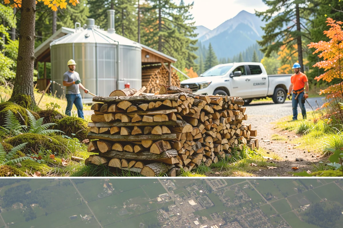 Firewood Debris Cleanup in Enumclaw, King County, WA - Late winter and early spring are ideal, once the heavy burning season winds down and the accumulated mess is at its peak.