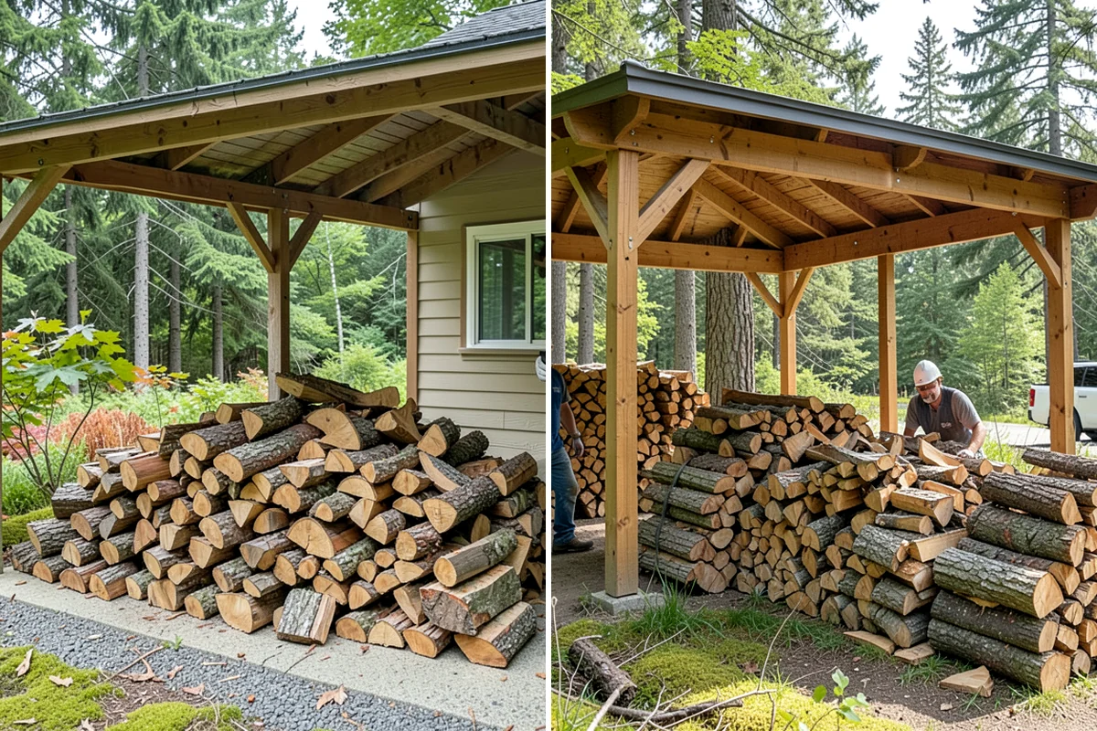 Firewood Debris Cleanup in Federal Way, King County, WA - Walk the site and identify the material to remove