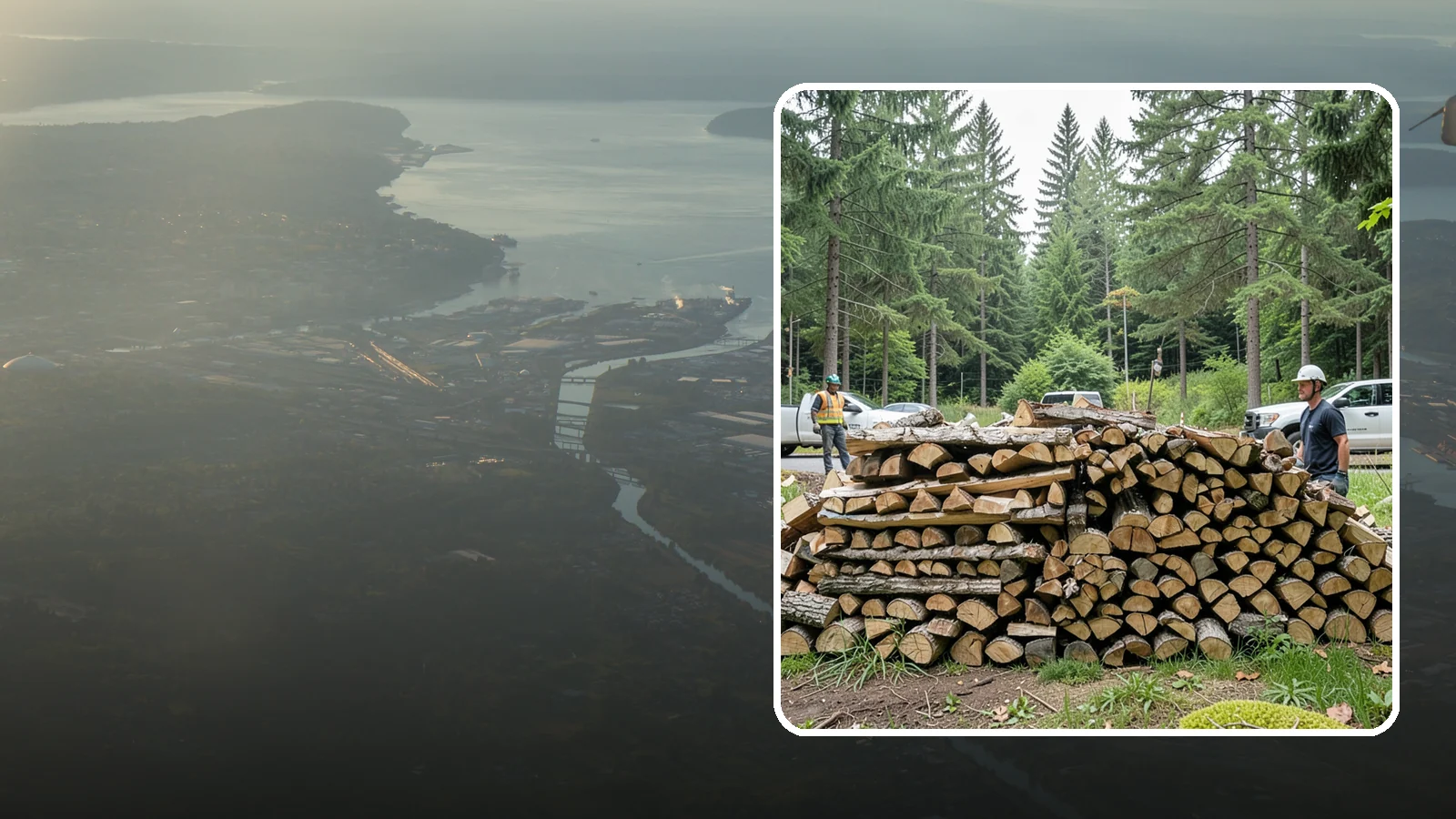 Firewood Debris Cleanup in Fife, Pierce County, WA - We clear the scattered scraps, splinters, and leftover mess that pile up around a busy Pacific Northwest wood pile.