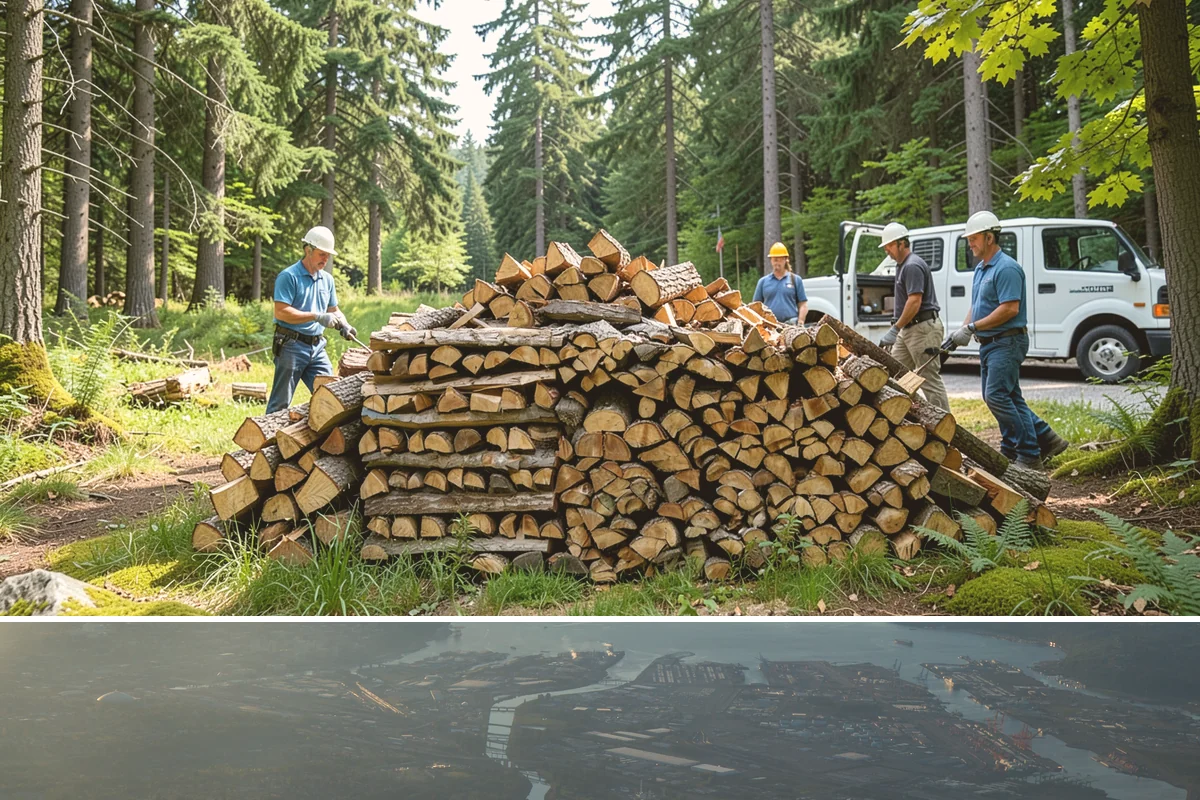 Firewood Debris Cleanup in Fife, Pierce County, WA - Late winter and early spring are ideal, once the heavy burning season winds down and the accumulated mess is at its peak.