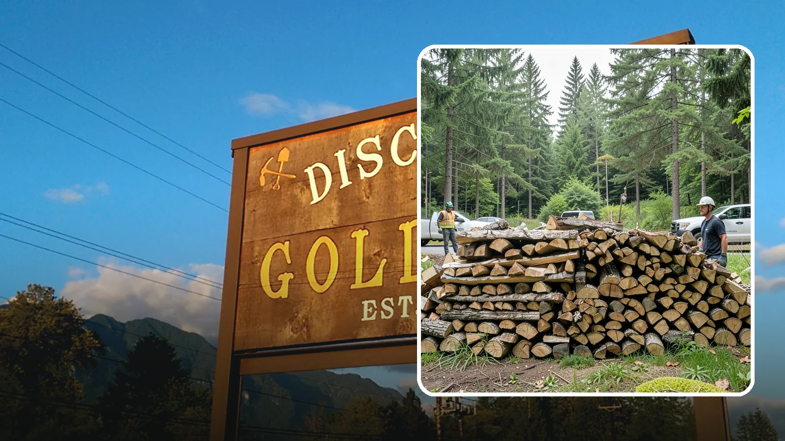 Firewood Debris Cleanup in Gold Bar, Snohomish County, WA - We clear the scattered scraps, splinters, and leftover mess that pile up around a busy Pacific Northwest wood pile.