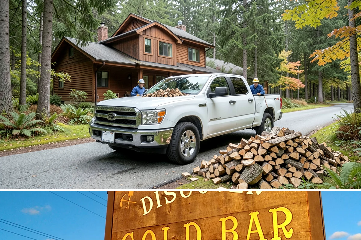 Firewood Debris Cleanup in Gold Bar, Snohomish County, WA - Late winter and early spring are ideal, once the heavy burning season winds down and the accumulated mess is at its peak.