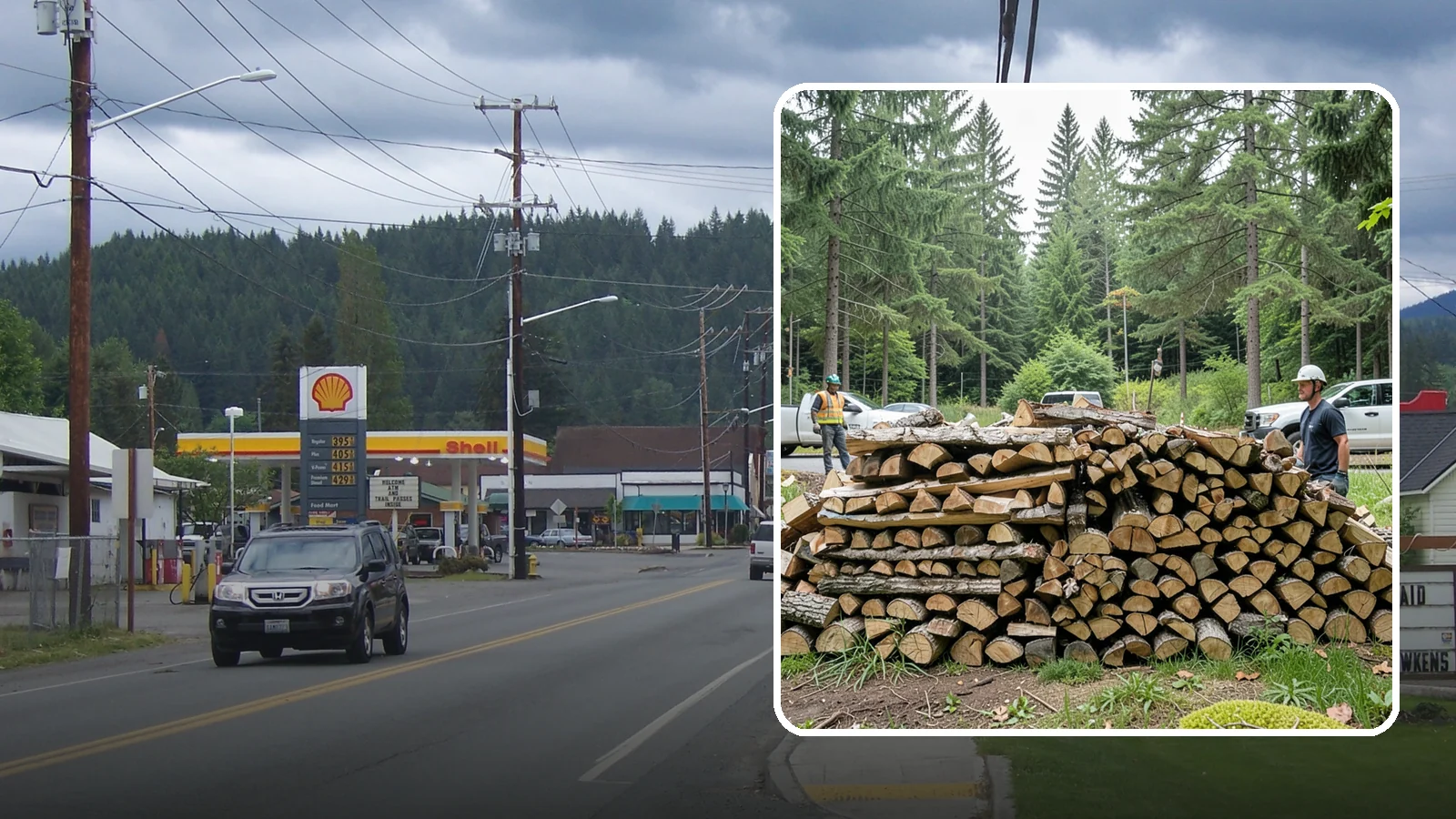 Firewood Debris Cleanup in Granite Falls, Snohomish County, WA - We clear the scattered scraps, splinters, and leftover mess that pile up around a busy Pacific Northwest wood pile.