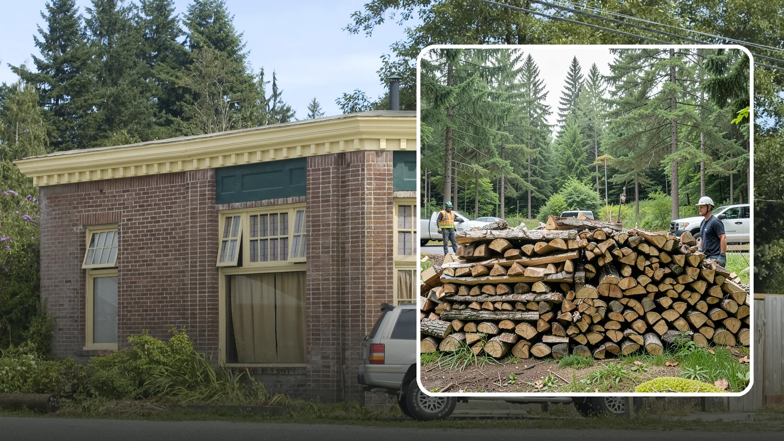 Firewood Debris Cleanup in Hamilton, Skagit County, WA - We clear the scattered scraps, splinters, and leftover mess that pile up around a busy Pacific Northwest wood pile.