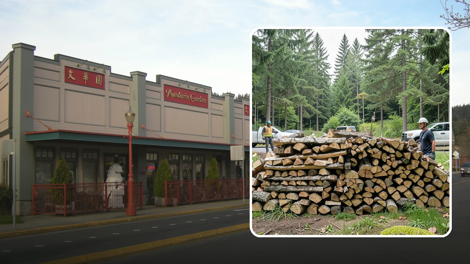 Firewood Debris Cleanup in Issaquah, King County, WA - We clear the scattered scraps, splinters, and leftover mess that pile up around a busy Pacific Northwest wood pile.