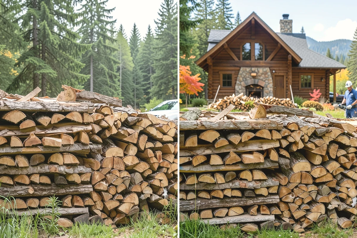 Firewood Debris Cleanup in Issaquah, King County, WA - Walk the site and identify the material to remove