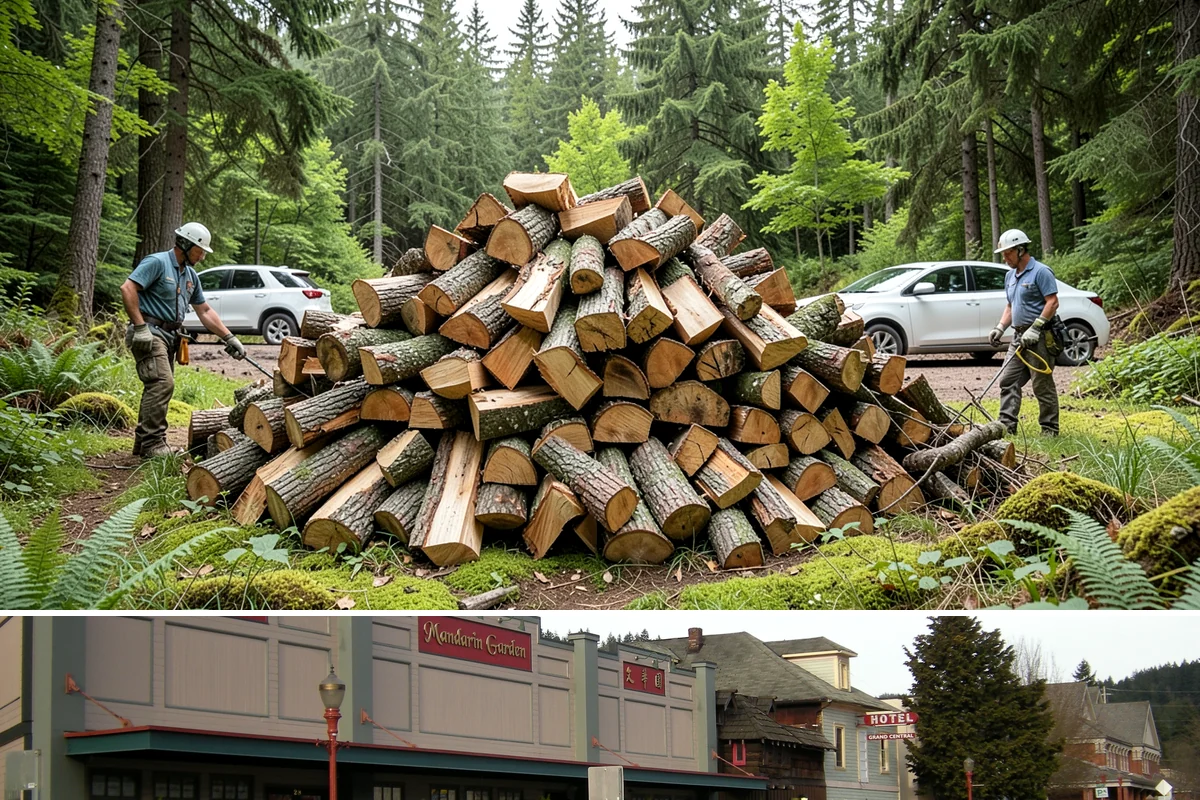 Firewood Debris Cleanup in Issaquah, King County, WA - Late winter and early spring are ideal, once the heavy burning season winds down and the accumulated mess is at its peak.
