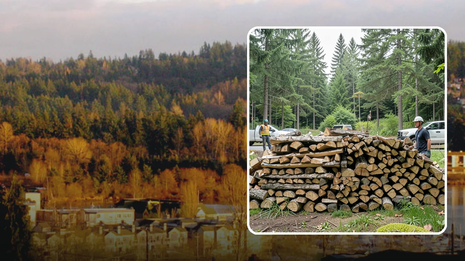 Firewood Debris Cleanup in Kenmore, King County, WA - We clear the scattered scraps, splinters, and leftover mess that pile up around a busy Pacific Northwest wood pile.