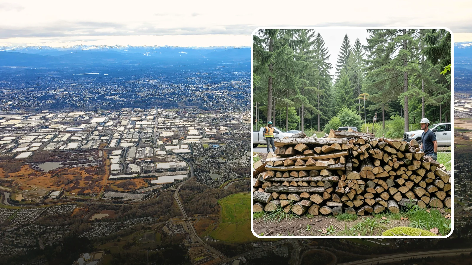 Firewood Debris Cleanup in Kent, King County, WA - We clear the scattered scraps, splinters, and leftover mess that pile up around a busy Pacific Northwest wood pile.