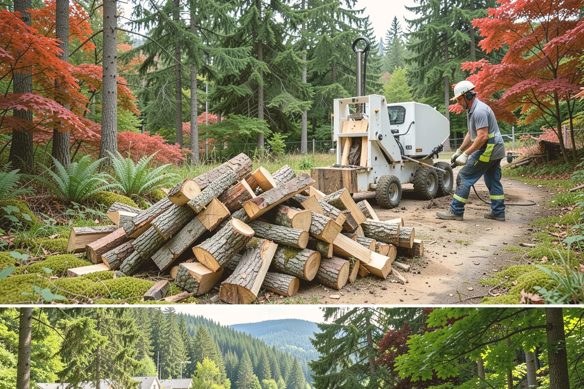 Firewood Debris Cleanup in Lake Forest Park, King County, WA - Late winter and early spring are ideal, once the heavy burning season winds down and the accumulated mess is at its peak.