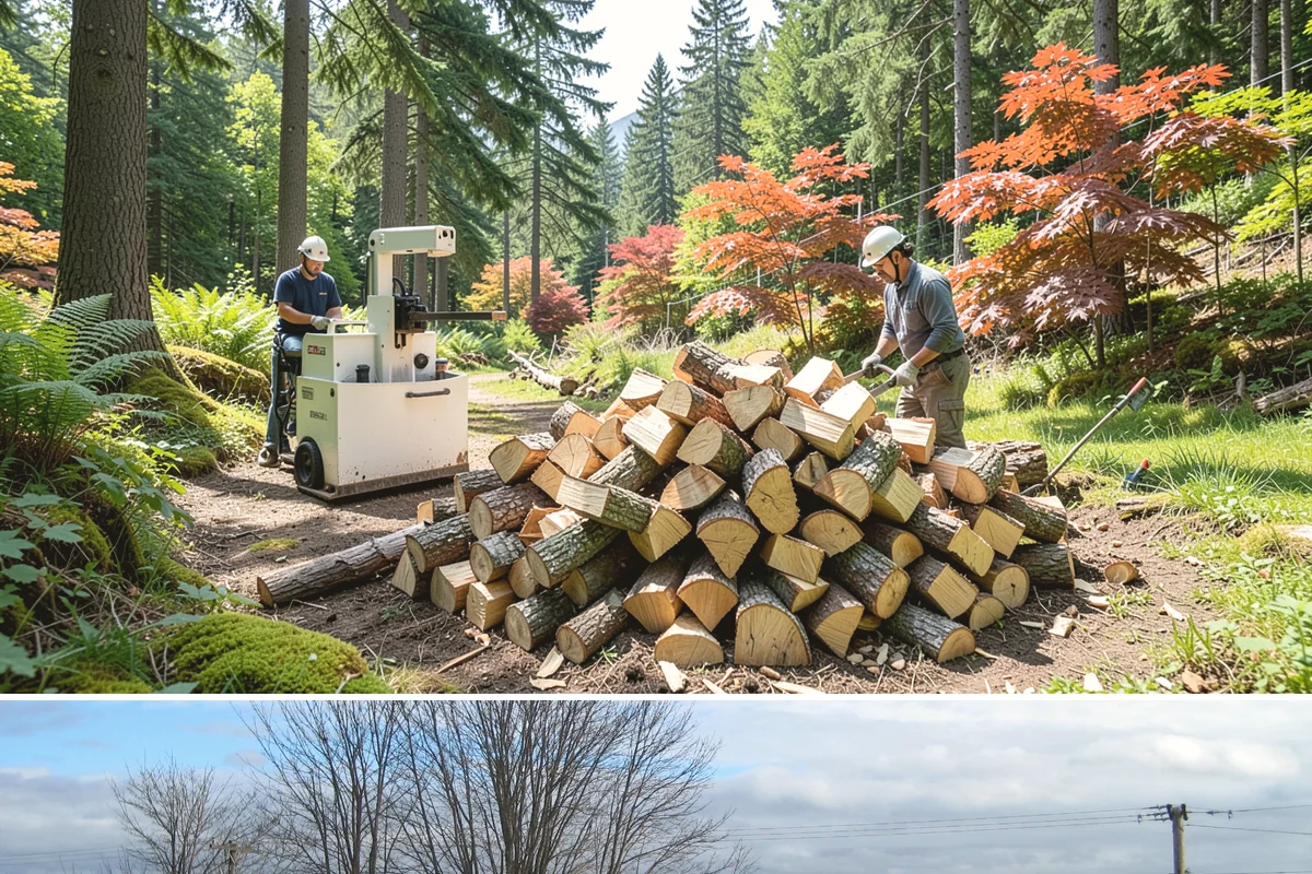 Firewood Debris Cleanup in Langley, Island County, WA - Late winter and early spring are ideal, once the heavy burning season winds down and the accumulated mess is at its peak.