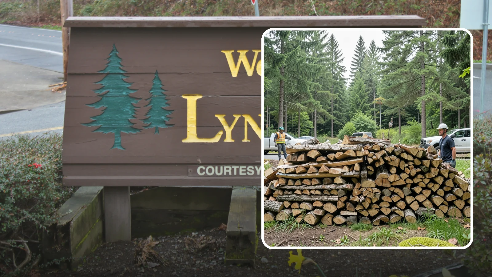 Firewood Debris Cleanup in Lynnwood, Snohomish County, WA - We clear the scattered scraps, splinters, and leftover mess that pile up around a busy Pacific Northwest wood pile.