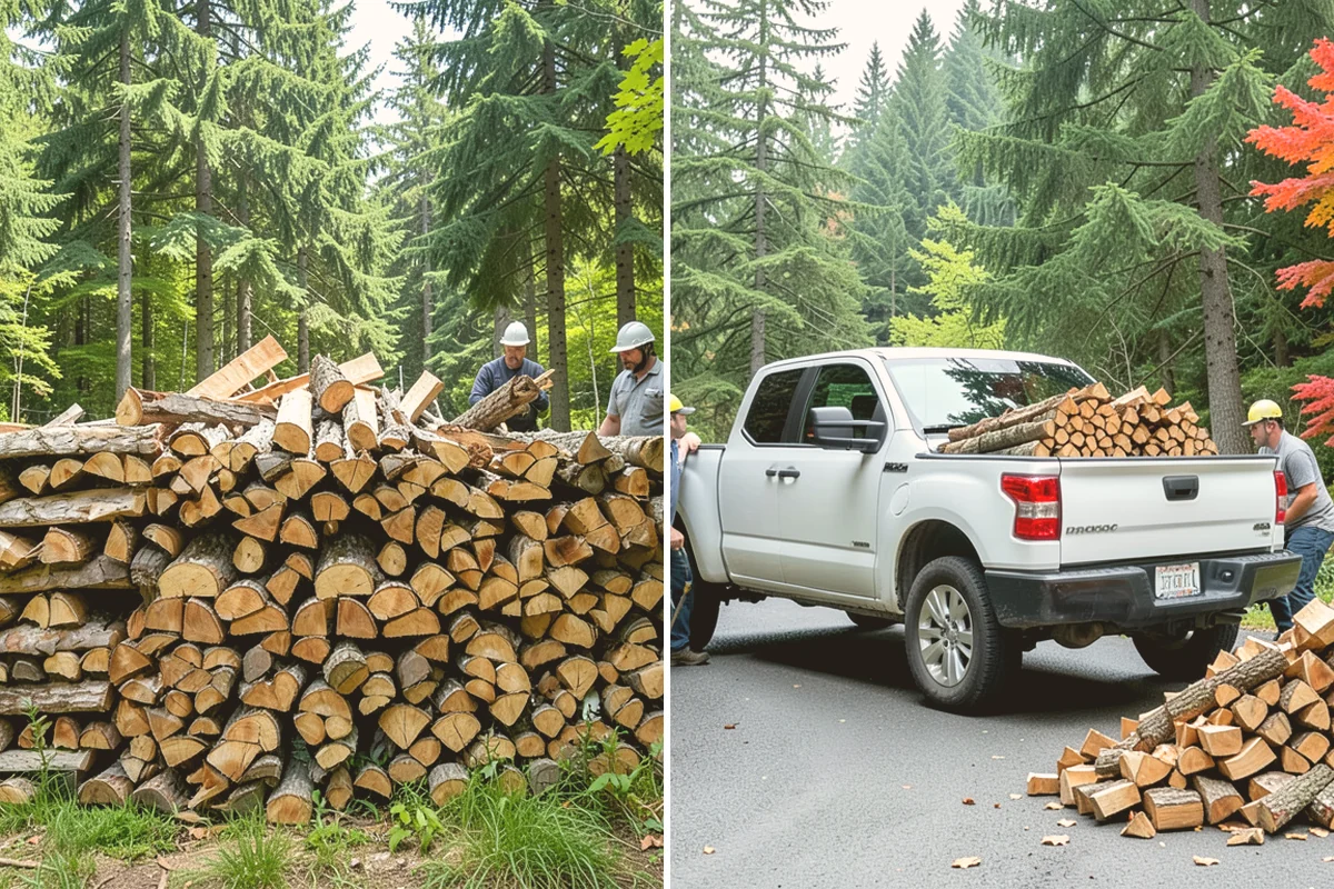 Firewood Debris Cleanup in Lynnwood, Snohomish County, WA - Walk the site and identify the material to remove