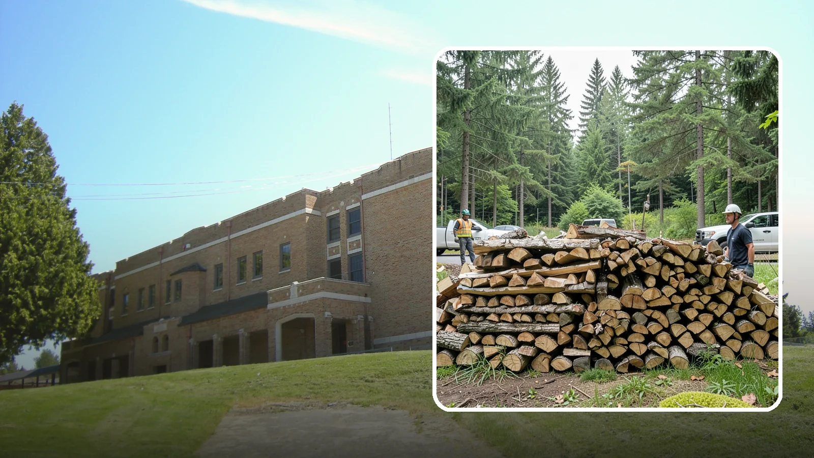 Firewood Debris Cleanup in Maple Valley, King County, WA - We clear the scattered scraps, splinters, and leftover mess that pile up around a busy Pacific Northwest wood pile.