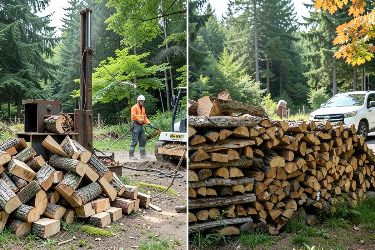 Firewood Debris Cleanup in Maple Valley, King County, WA - Walk the site and identify the material to remove
