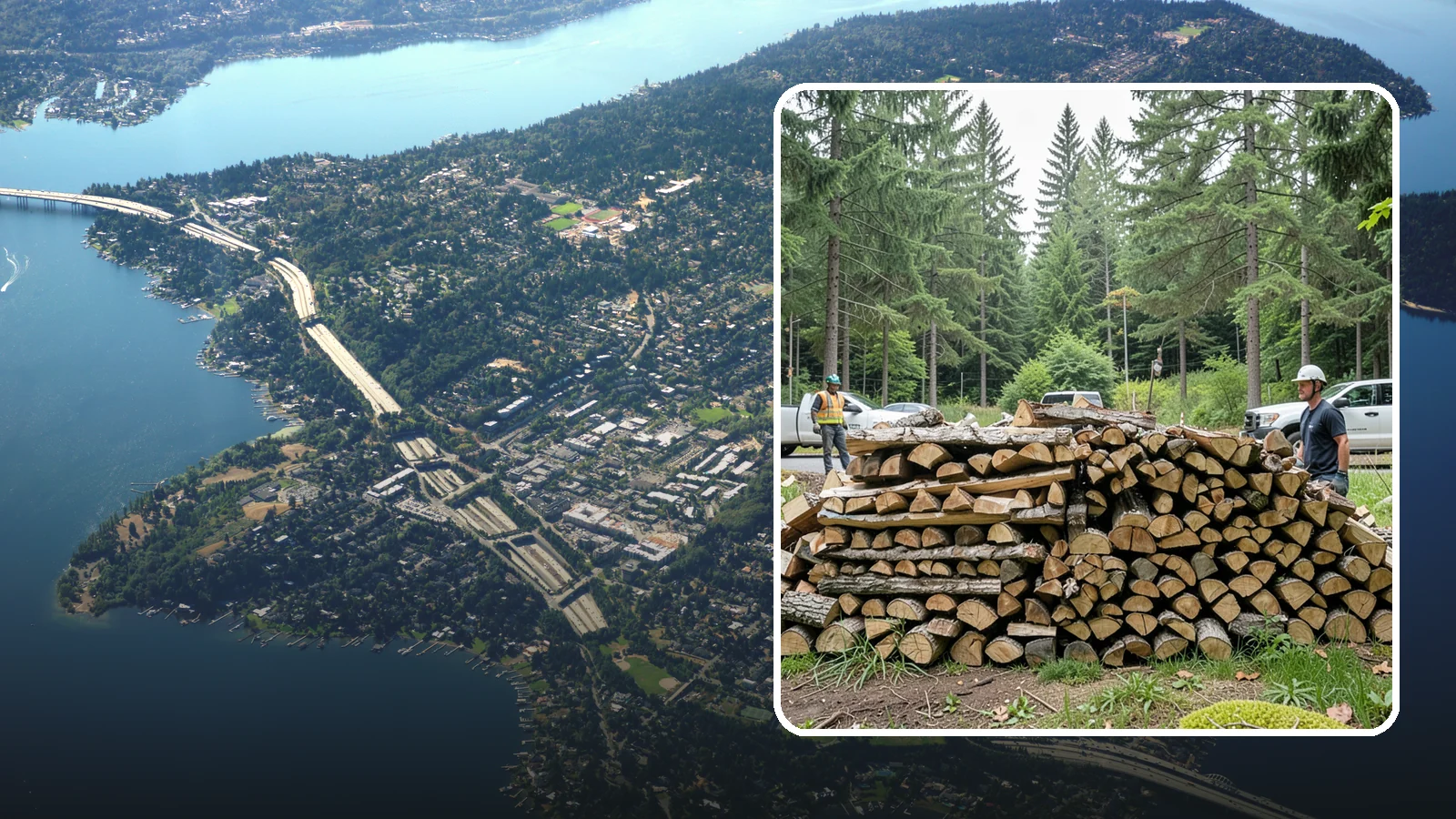 Firewood Debris Cleanup in Mercer Island, King County, WA - We clear the scattered scraps, splinters, and leftover mess that pile up around a busy Pacific Northwest wood pile.
