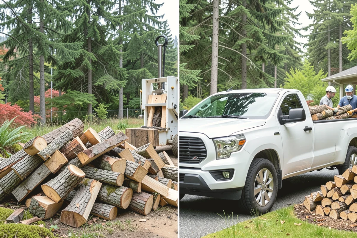 Firewood Debris Cleanup in Mercer Island, King County, WA - Walk the site and identify the material to remove