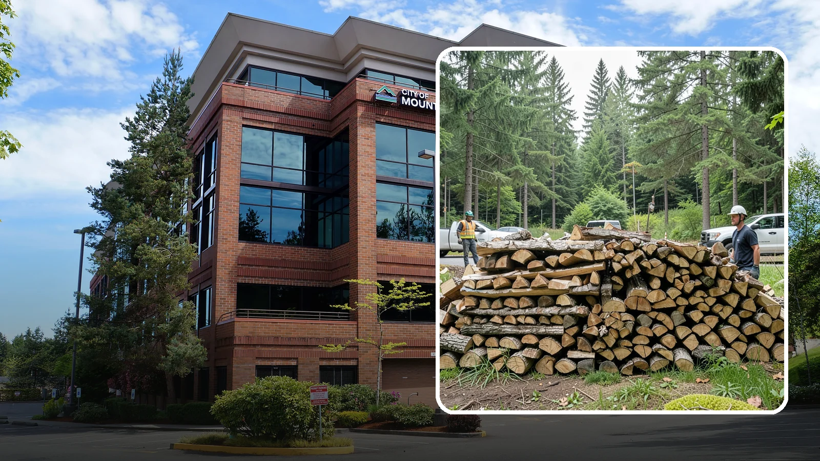 Firewood Debris Cleanup in Mountlake Terrace, WA - We clear the scattered scraps, splinters, and leftover mess that pile up around a busy Pacific Northwest wood pile.