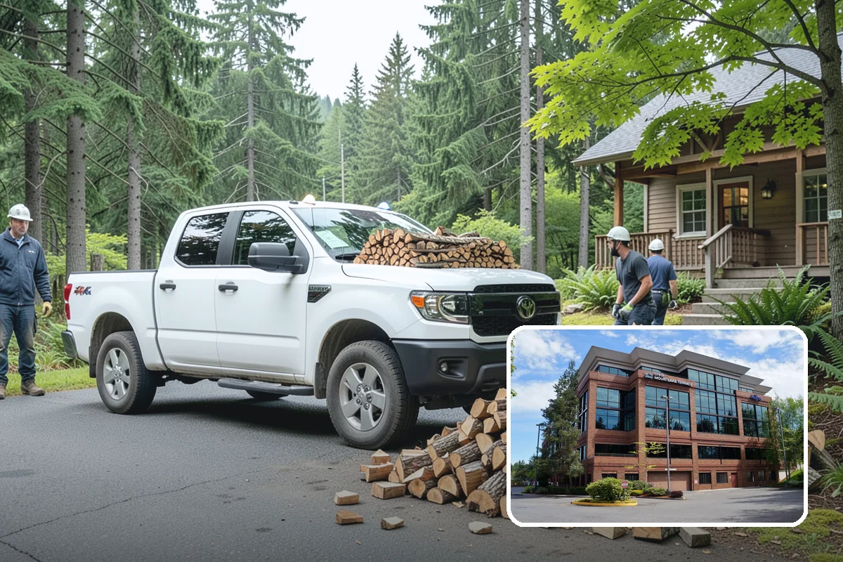 Firewood Debris Cleanup in Mountlake Terrace, WA - Removes trip hazards from wet, cluttered ground