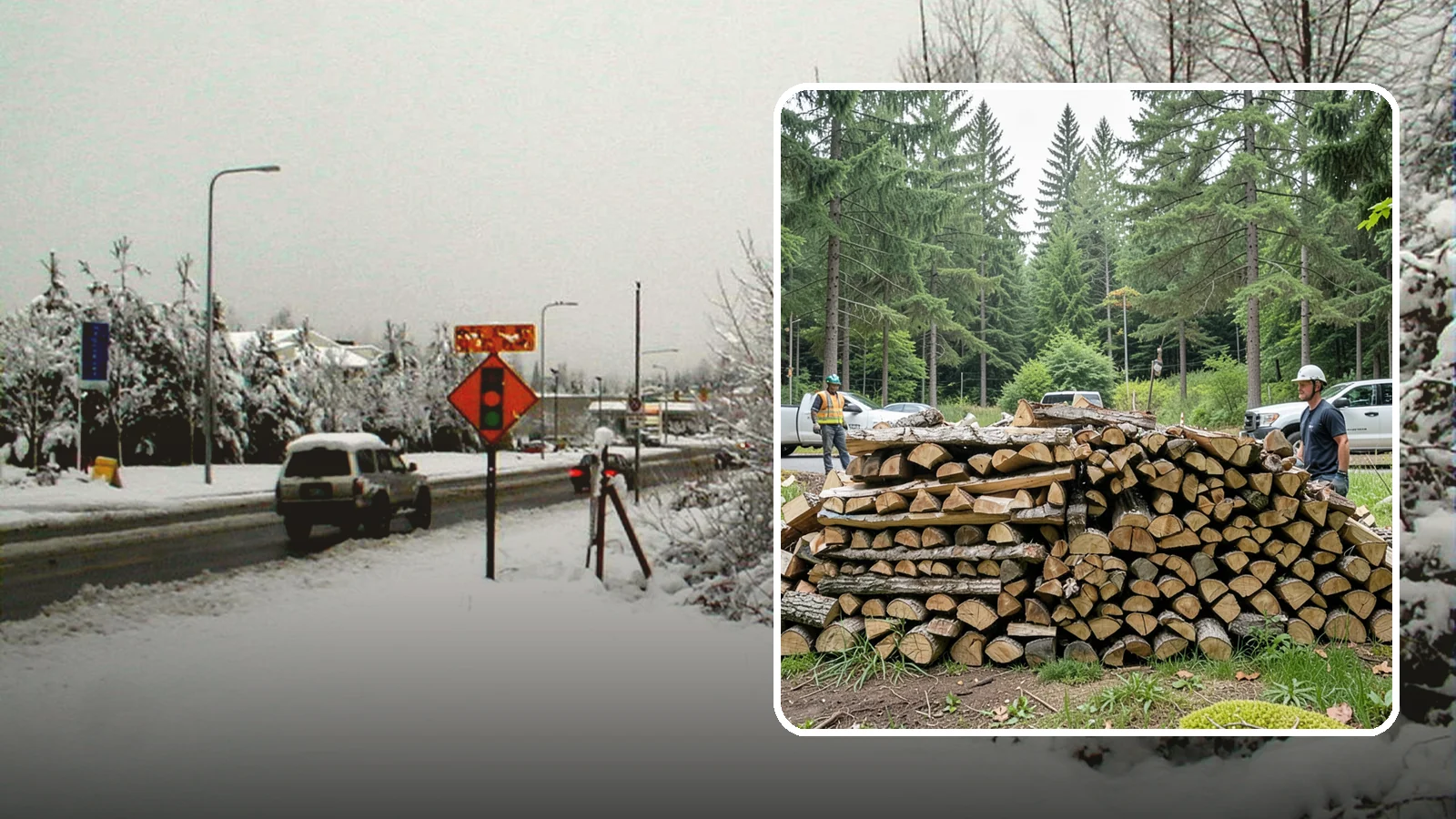 Firewood Debris Cleanup in Newcastle, King County, WA - We clear the scattered scraps, splinters, and leftover mess that pile up around a busy Pacific Northwest wood pile.