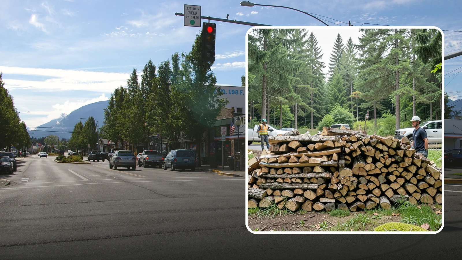 Firewood Debris Cleanup in North Bend, King County, WA - We clear the scattered scraps, splinters, and leftover mess that pile up around a busy Pacific Northwest wood pile.