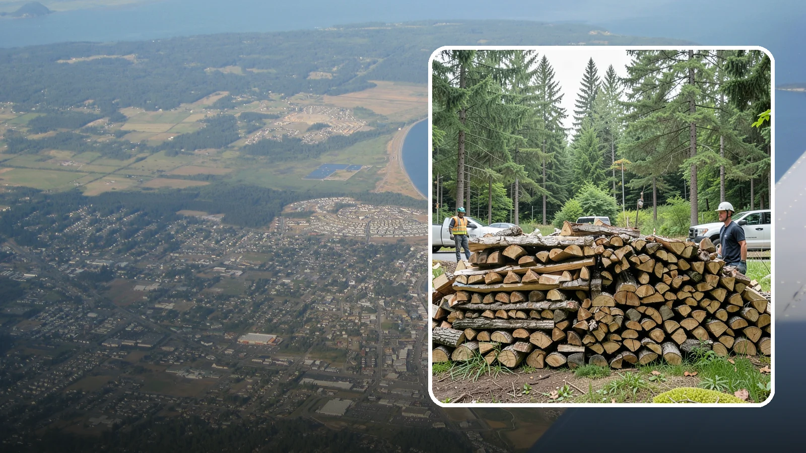 Firewood Debris Cleanup in Oak Harbor, Island County, WA - We clear the scattered scraps, splinters, and leftover mess that pile up around a busy Pacific Northwest wood pile.