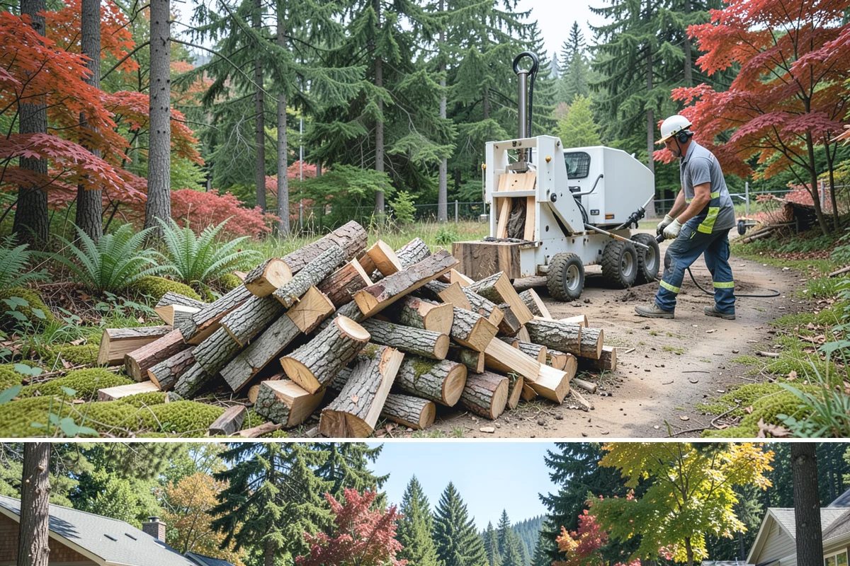 Firewood Debris Cleanup in Orting, Pierce County, WA - Late winter and early spring are ideal, once the heavy burning season winds down and the accumulated mess is at its peak.