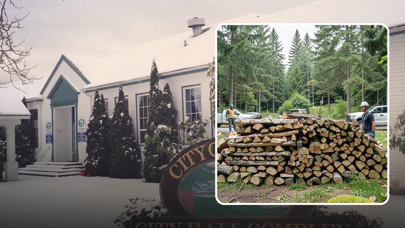 Firewood Debris Cleanup in Pacific, King County, WA - We clear the scattered scraps, splinters, and leftover mess that pile up around a busy Pacific Northwest wood pile.
