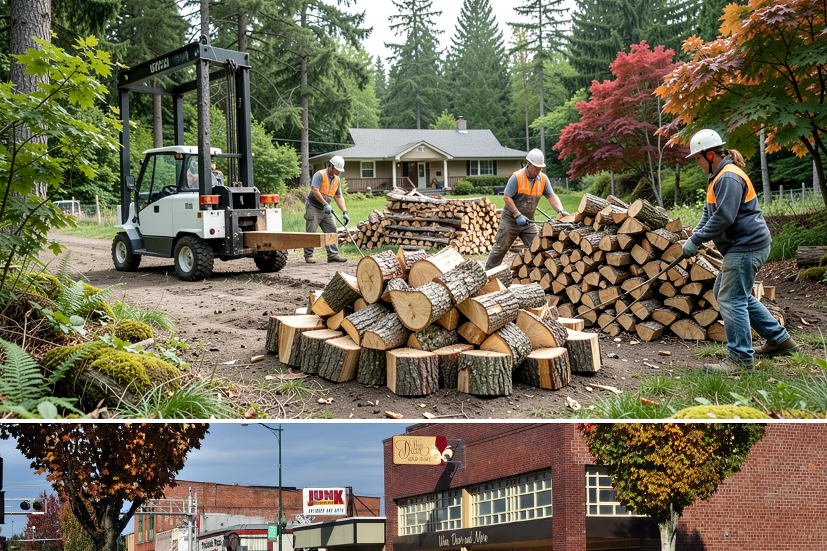 Firewood Debris Cleanup in Puyallup, Pierce County, WA - Late winter and early spring are ideal, once the heavy burning season winds down and the accumulated mess is at its peak.