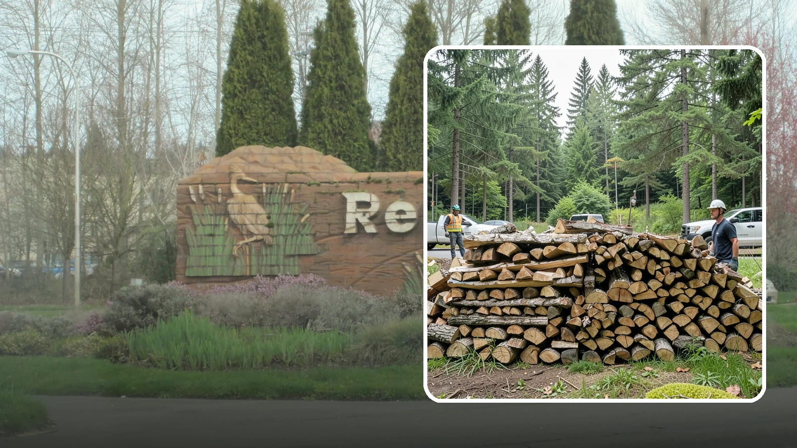 Firewood Debris Cleanup in Renton, King County, WA - We clear the scattered scraps, splinters, and leftover mess that pile up around a busy Pacific Northwest wood pile.
