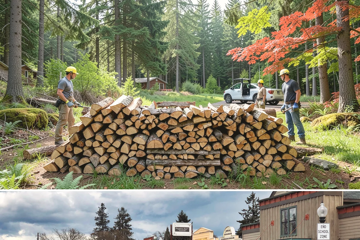 Firewood Debris Cleanup in Roy, Pierce County, WA - Late winter and early spring are ideal, once the heavy burning season winds down and the accumulated mess is at its peak.