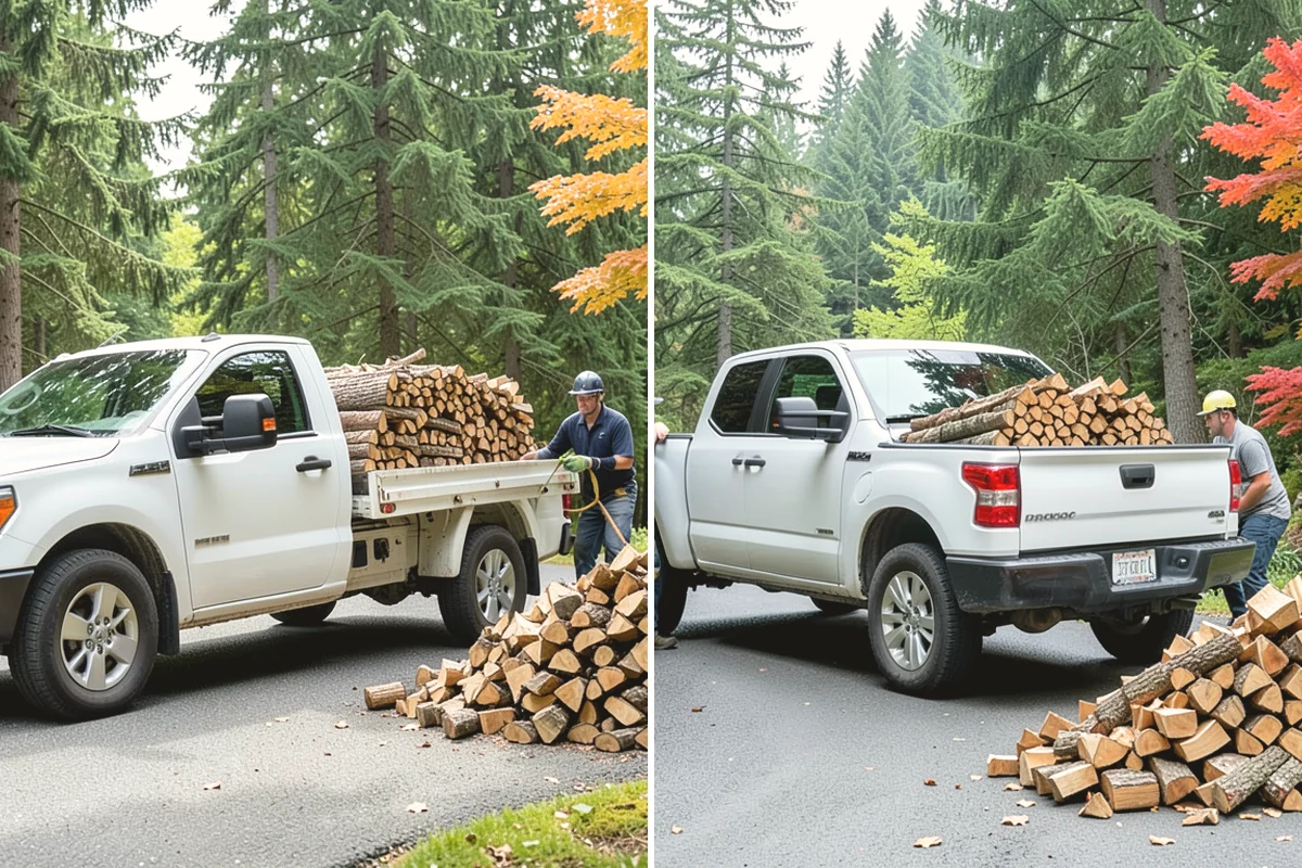Firewood Debris Cleanup in Ruston, Pierce County, WA - Walk the site and identify the material to remove