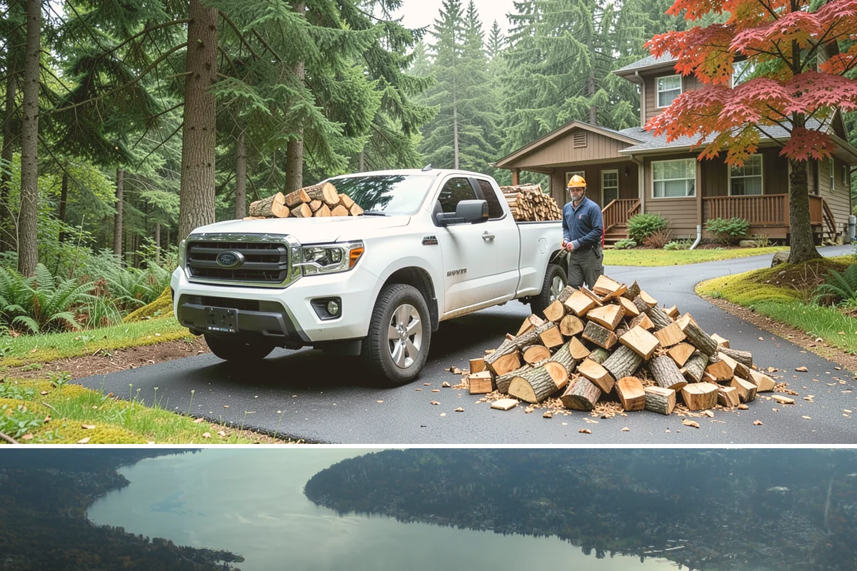 Firewood Debris Cleanup in Sammamish, King County, WA - Late winter and early spring are ideal, once the heavy burning season winds down and the accumulated mess is at its peak.