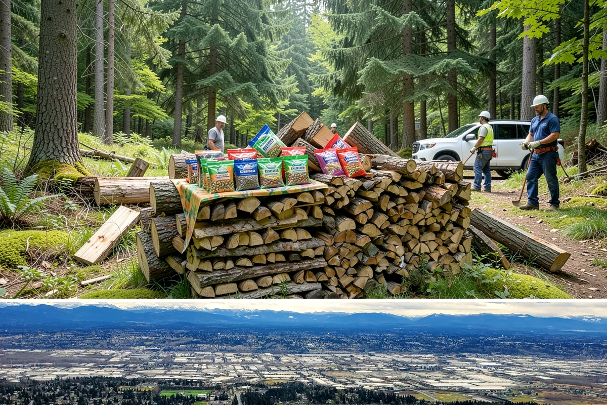 Firewood Debris Cleanup in SeaTac, WA - Late winter and early spring are ideal, once the heavy burning season winds down and the accumulated mess is at its peak.