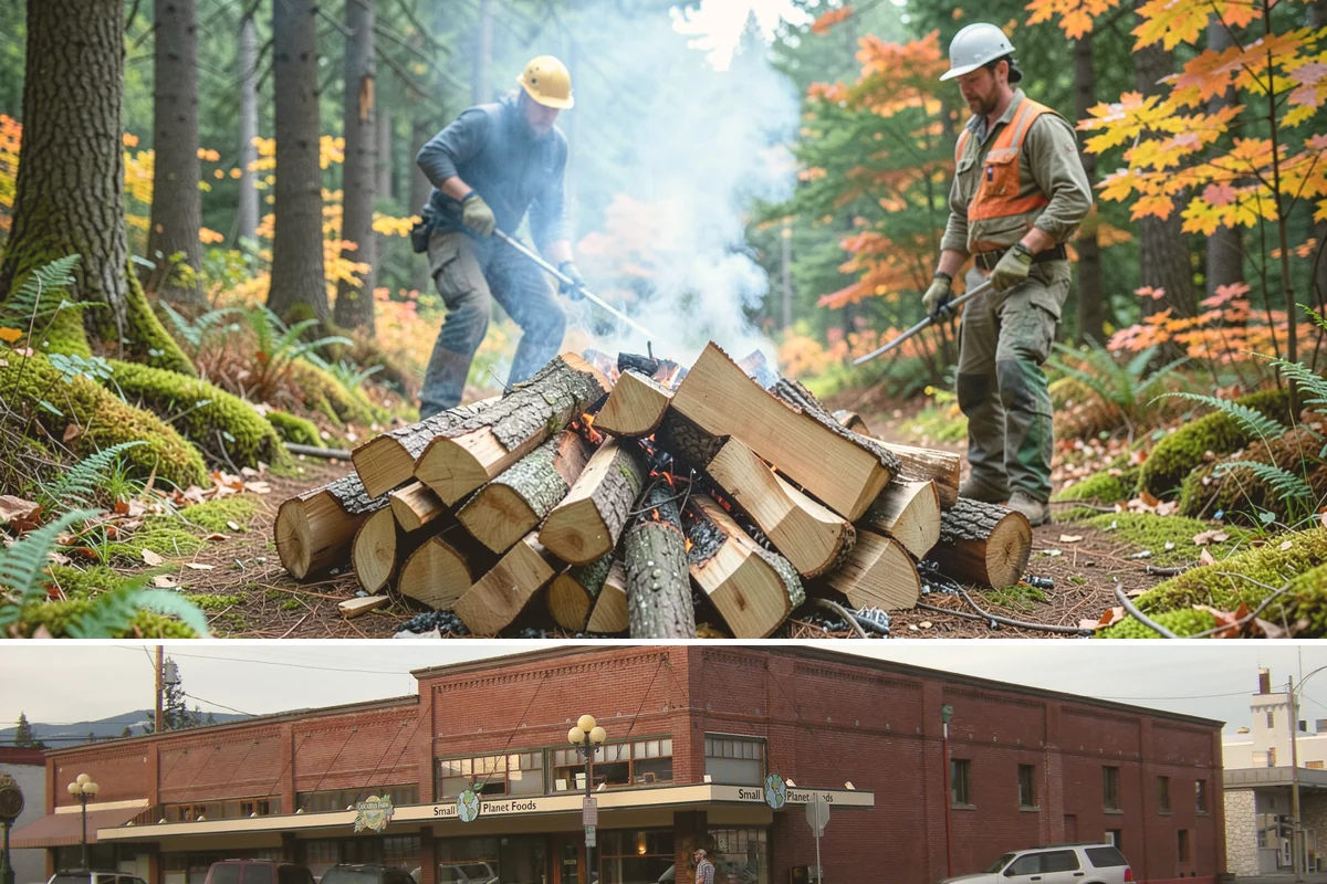 Firewood Debris Cleanup in Sedro-Woolley, Skagit County, WA - Late winter and early spring are ideal, once the heavy burning season winds down and the accumulated mess is at its peak.