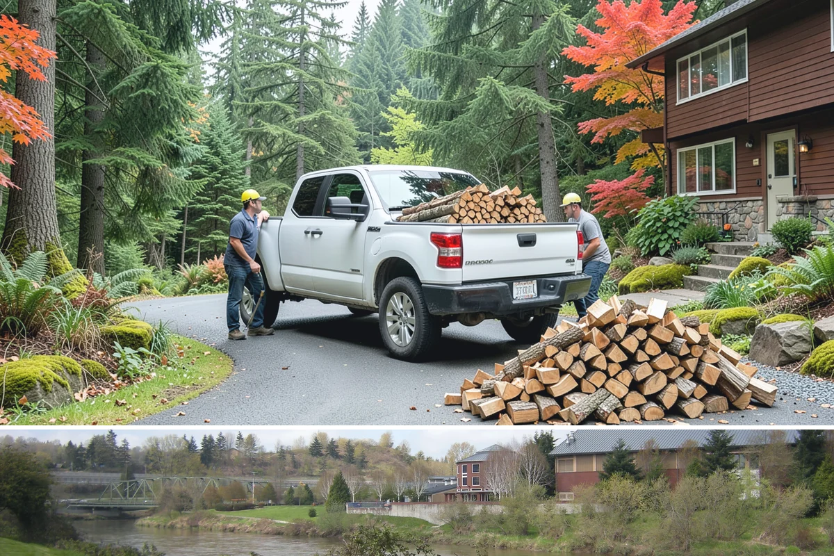 Firewood Debris Cleanup in Tukwila, King County, WA - Late winter and early spring are ideal, once the heavy burning season winds down and the accumulated mess is at its peak.