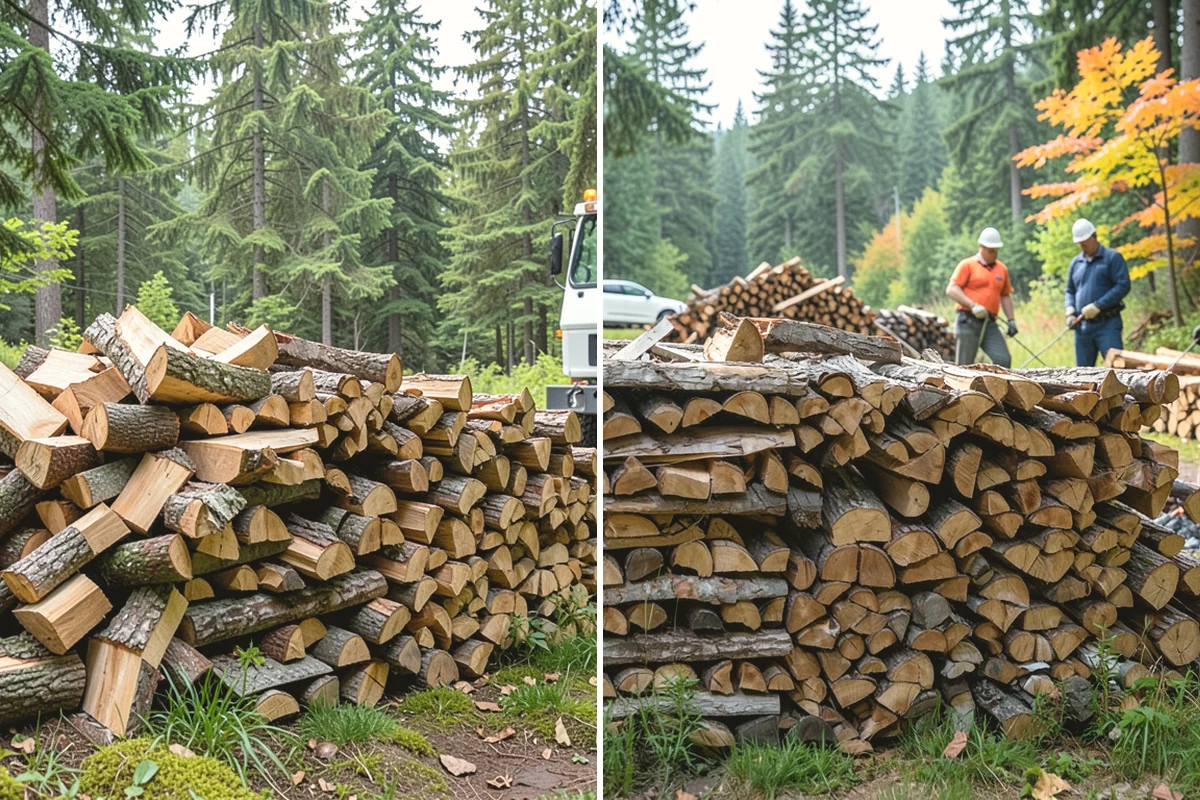 Firewood Debris Cleanup in University Place, Pierce County, WA - Walk the site and identify the material to remove