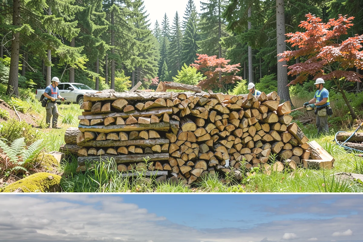 Firewood Debris Cleanup in University Place, Pierce County, WA - Late winter and early spring are ideal, once the heavy burning season winds down and the accumulated mess is at its peak.