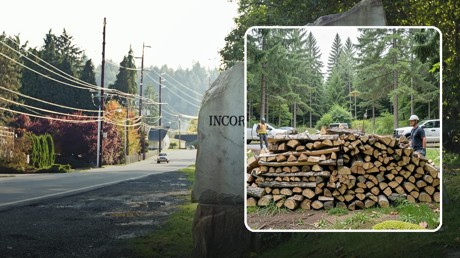 Firewood Debris Cleanup in Wilkeson, Pierce County, WA - We clear the scattered scraps, splinters, and leftover mess that pile up around a busy Pacific Northwest wood pile.